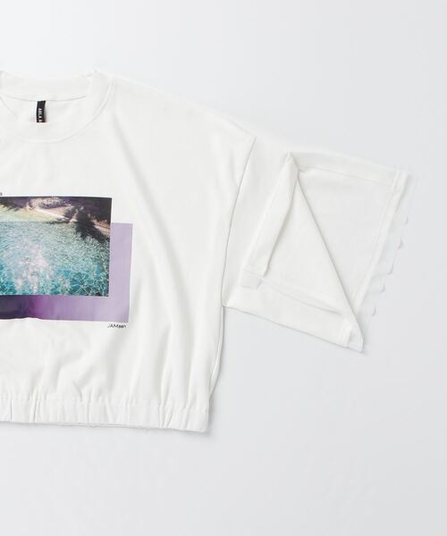 ROYAL FLASH（ロイヤルフラッシュ）の「AULA AILA/アウラアイラ/別注SEA PHOTOプリントTシャツ（Tシャツ/カットソー・レディース・ブラック/ホワイト・0）」の4枚目の写真