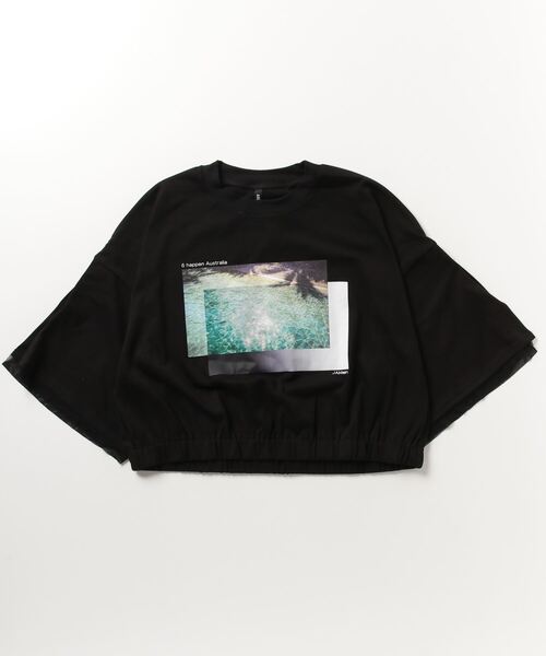 ROYAL FLASH（ロイヤルフラッシュ）の「AULA AILA/アウラアイラ/別注SEA PHOTOプリントTシャツ（Tシャツ/カットソー・レディース・ブラック/ホワイト・0）」の7枚目の写真