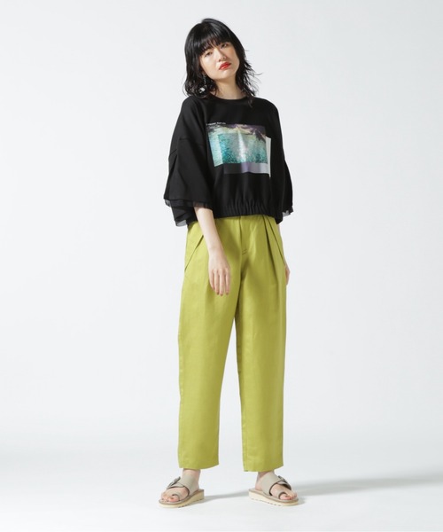 ROYAL FLASH（ロイヤルフラッシュ）の「AULA AILA/アウラアイラ/別注SEA PHOTOプリントTシャツ（Tシャツ/カットソー・レディース・ブラック/ホワイト・0）」の6枚目の写真