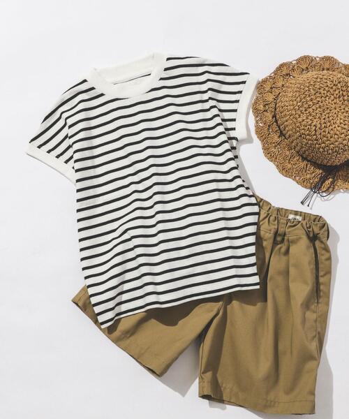 coen（コーエン）の「リピT・USAコットンハイネックTシャツ（Tシャツ/カットソー・キッズ・ホワイト/ブラック/その他6・140/130/150/120/110/100）」の3枚目の写真