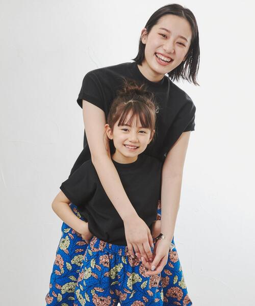 coen（コーエン）の「リピT・USAコットンハイネックTシャツ（Tシャツ/カットソー・キッズ・ホワイト/ブラック/その他6・140/130/150/120/110/100）」の2枚目の写真