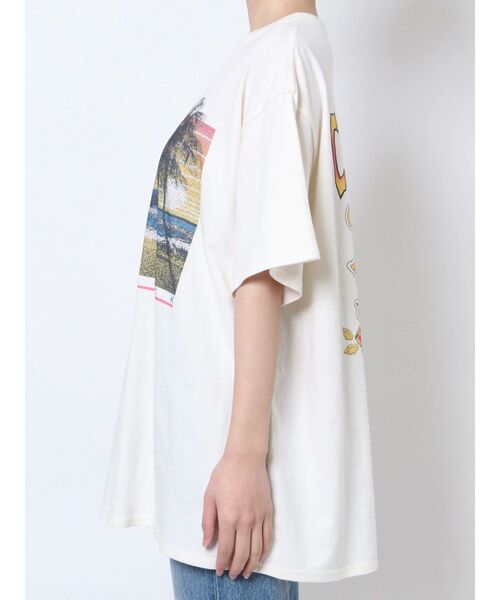 jouetie（ジュエティ）の「サーフグラフィックBIG Tシャツ【ユニセックス】（Tシャツ/カットソー・レディース・アイボリー/パープル/ブラック・MEDIUM）」の20枚目の写真