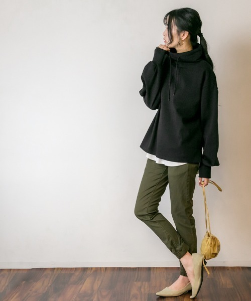 atONE(アットワン)の「atONE ツイルジョガーパンツ(その他パンツ・レディース・ブラック/ベージュ/カーキ・LL/3L/4L/L/M)」の18枚目の写真