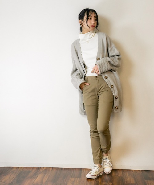 atONE(アットワン)の「atONE ツイルジョガーパンツ(その他パンツ・レディース・ブラック/ベージュ/カーキ・LL/3L/4L/L/M)」の12枚目の写真