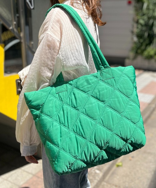 ウエストライドパデッドトートバッグキルテイングパッド ホースハイド