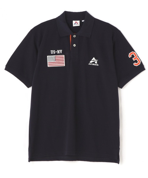AVIREX（アヴィレックス）の「ポロシャツ ネバダ / POLO SHIRT NEVADA / アヴィレックス / AVIREX（ポロシャツ・メンズ・ホワイト系2/グリーン/ネイビー・2XL/L/M/XL）」の3枚目の写真