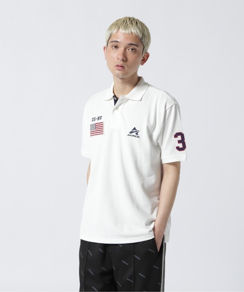 AVIREX（アヴィレックス）の「ポロシャツ ネバダ / POLO SHIRT NEVADA / アヴィレックス / AVIREX（ポロシャツ・メンズ・ホワイト系2/グリーン/ネイビー・2XL/L/M/XL）」の4枚目の写真