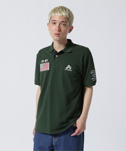 AVIREX（アヴィレックス）の「ポロシャツ ネバダ / POLO SHIRT NEVADA / アヴィレックス / AVIREX（ポロシャツ・メンズ・ホワイト系2/グリーン/ネイビー・2XL/L/M/XL）」の5枚目の写真