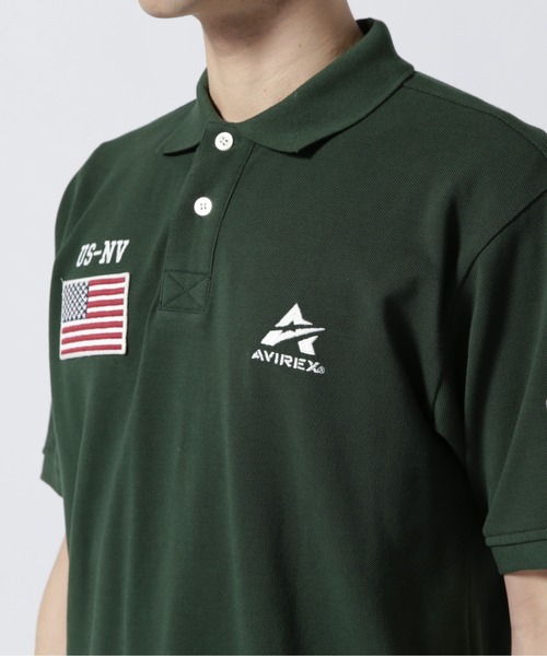 AVIREX（アヴィレックス）の「ポロシャツ ネバダ / POLO SHIRT NEVADA / アヴィレックス / AVIREX（ポロシャツ・メンズ・ホワイト系2/グリーン/ネイビー・2XL/L/M/XL）」の10枚目の写真