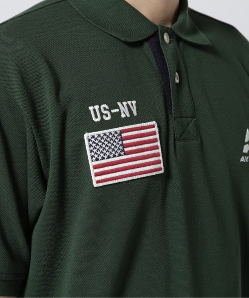 AVIREX（アヴィレックス）の「ポロシャツ ネバダ / POLO SHIRT NEVADA / アヴィレックス / AVIREX（ポロシャツ・メンズ・ホワイト系2/グリーン/ネイビー・2XL/L/M/XL）」の12枚目の写真