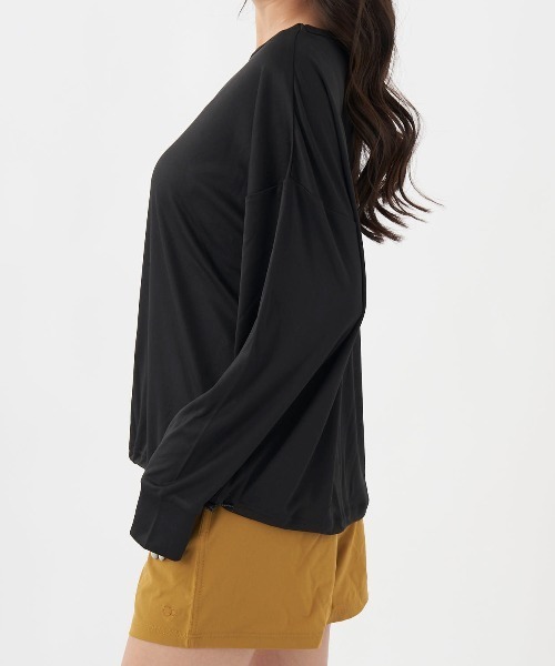 Ocean Pacific（オーシャンパシフィック）の「【OP:オーピー】レディースラッシュガード+ボードショーツ2点セット水着（水着・レディース・ホワイト/ブラック/ベージュ・MEDIUM/LARGE）」の18枚目の写真