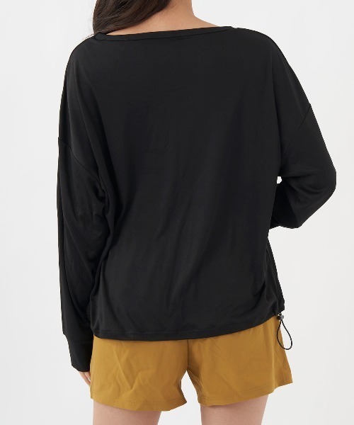 Ocean Pacific（オーシャンパシフィック）の「【OP:オーピー】レディースラッシュガード+ボードショーツ2点セット水着（水着・レディース・ホワイト/ブラック/ベージュ・MEDIUM/LARGE）」の19枚目の写真