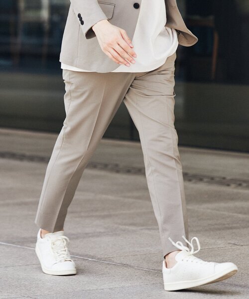 EDIFICE（エディフィス）の「"速乾＆シワ防止機能" シアサッカー ストレッチ スラックス イージーパンツ（スラックス・メンズ・チャコールグレー/ベージュ/ネイビー・SMALL/X-LARGE/LARGE/MEDIUM）」の22枚目の写真