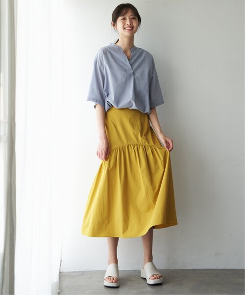 ikka(イッカ)の「メモリーティアードキリカエスカート(スカート・レディース・グリーン/イエロー/ブラック・M/L)」の21枚目の写真