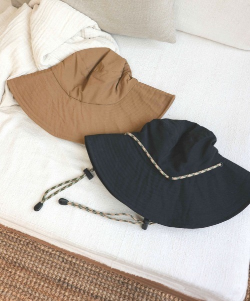 DONOBAN(ドノバン)の「パッカブル撥水つば広ハット(ハット・レディース・ブラック/ダークベージュ/キャメル・ONESIZE)」の19枚目の写真