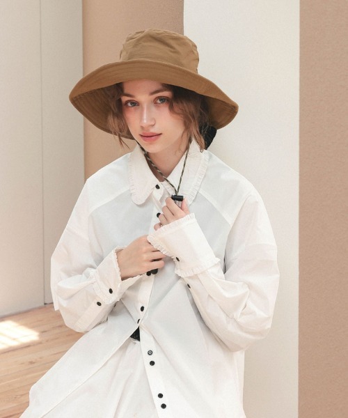 DONOBAN(ドノバン)の「パッカブル撥水つば広ハット(ハット・レディース・ブラック/ダークベージュ/キャメル・ONESIZE)」の18枚目の写真