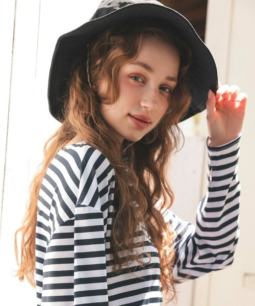 DONOBAN(ドノバン)の「パッカブル撥水つば広ハット(ハット・レディース・ブラック/ダークベージュ/キャメル・ONESIZE)」の13枚目の写真