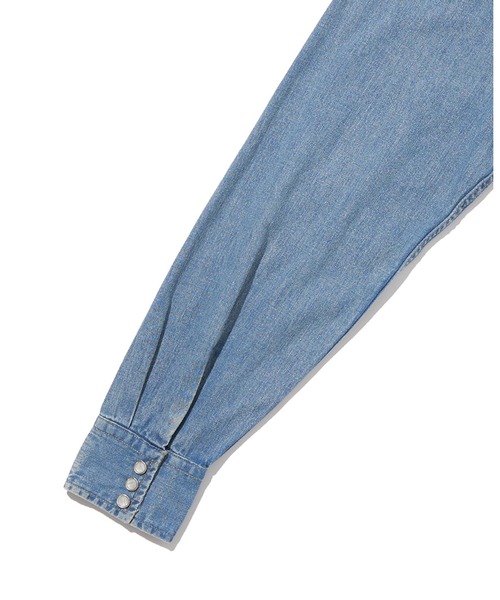 Levi's(リーバイス)の「リーバイス/Levi's リラックスフィット ウエスタンシャツ ミディアムインディゴ MARCY MEDIUM WASH(シャツ/ブラウス・メンズ・ブルー・S/L/M/XL)」の4枚目の写真