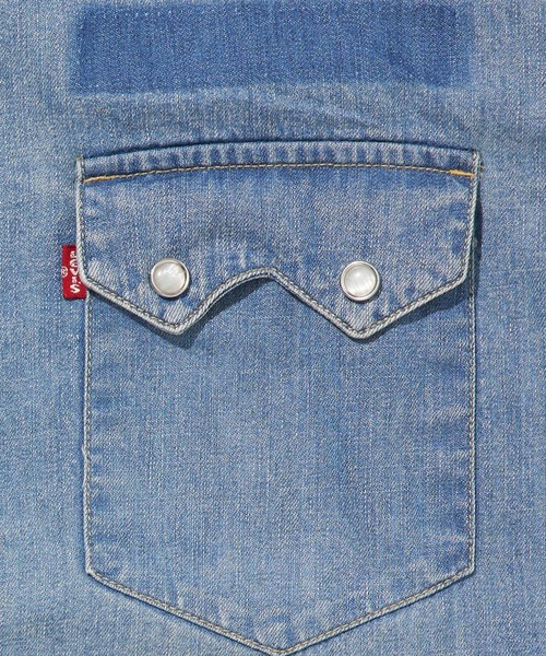 Levi's(リーバイス)の「リーバイス/Levi's リラックスフィット ウエスタンシャツ ミディアムインディゴ MARCY MEDIUM WASH(シャツ/ブラウス・メンズ・ブルー・S/L/M/XL)」の6枚目の写真