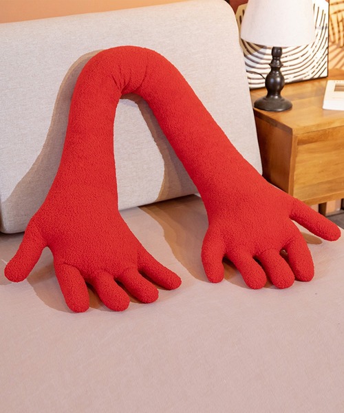 aimoha（アイモハ）の「aimoha home 手　ハッグ　ぬいぐるみ　癒しクッション（クッション/クッションカバー・レディース・グリーン/ブラウン/ホワイト/レッド/ブルー/ピンク/イエロー・FREE）」の7枚目の写真