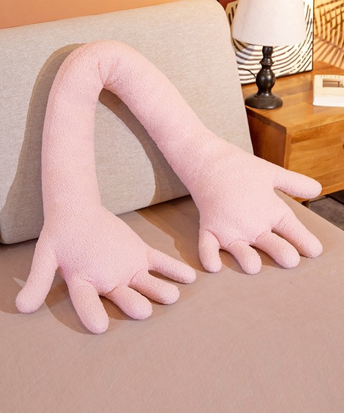 aimoha（アイモハ）の「aimoha home 手　ハッグ　ぬいぐるみ　癒しクッション（クッション/クッションカバー・レディース・グリーン/ブラウン/ホワイト/レッド/ブルー/ピンク/イエロー・FREE）」の6枚目の写真