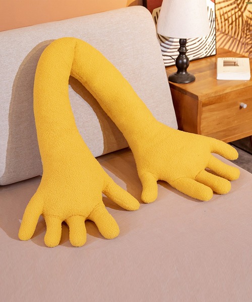 aimoha（アイモハ）の「aimoha home 手　ハッグ　ぬいぐるみ　癒しクッション（クッション/クッションカバー・レディース・グリーン/ブラウン/ホワイト/レッド/ブルー/ピンク/イエロー・FREE）」の5枚目の写真