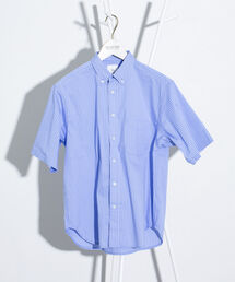GLOSTER | 【GLOSTER/グロスター】ストライプ ボタンダウン半袖シャツ ストレッチ(シャツ/ブラウス)