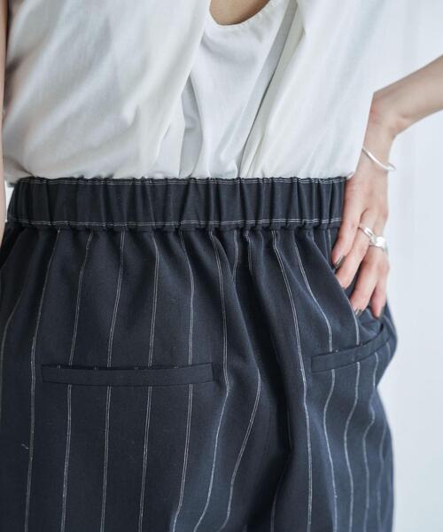 coen（コーエン）の「リネン混タックイージーパンツ（スラックス・レディース・ブラック/ベージュ・S/M/L）」の19枚目の写真