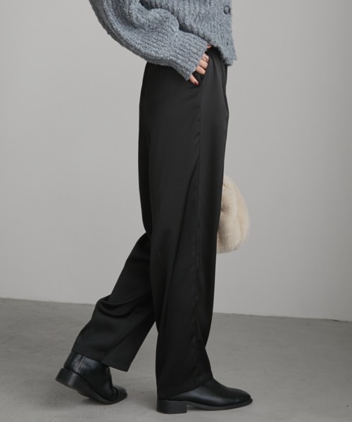 Aunt Marie's（アントマリーズ）の「【S,M,Lサイズ展開】タックサテン