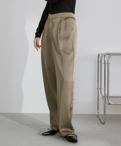 ANN DEMEULEMEESTER ワイドスラックスパンツ ANN DEMEULEMEESTER ワイドスラックスパンツ