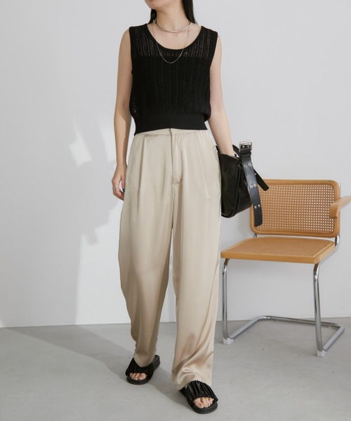 MARK & LOA ブラック フレアパンツ 40 MARK & LOA ブラック フレアパンツ 40 MARK & LOA ブラック フレア