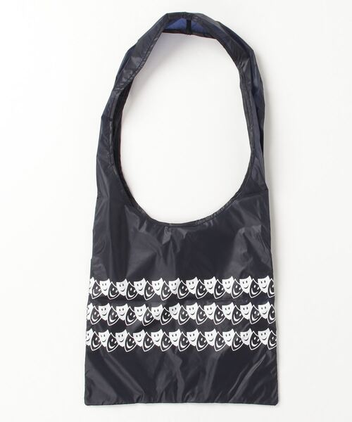 COMMON EDUCATION（コモンエデュケーション）の「COMMON EDUCATION -  RAFTAP MARKET BAG（ショルダーバッグ・メンズ・ホワイト/ネイビー・ONE SIZE）」の2枚目の写真