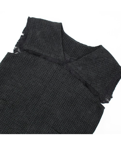 ビッグカラーツイードミニワンピース（ワンピース）｜MODE ROBE（モードローブ）