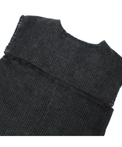 ビッグカラーツイードミニワンピース（ワンピース）｜MODE ROBE（モードローブ）