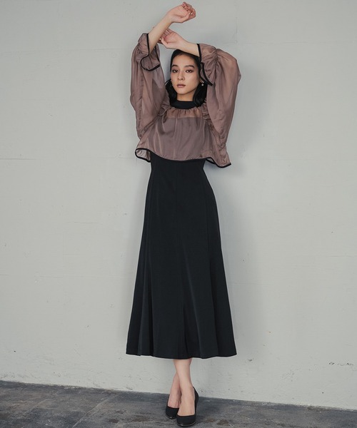 ★月末SALE★GIRL シアーフリルブラウス キャミワンピース オケージョン ☆月末SALE☆GIRL シアーフリルブラウス キャミワンピース