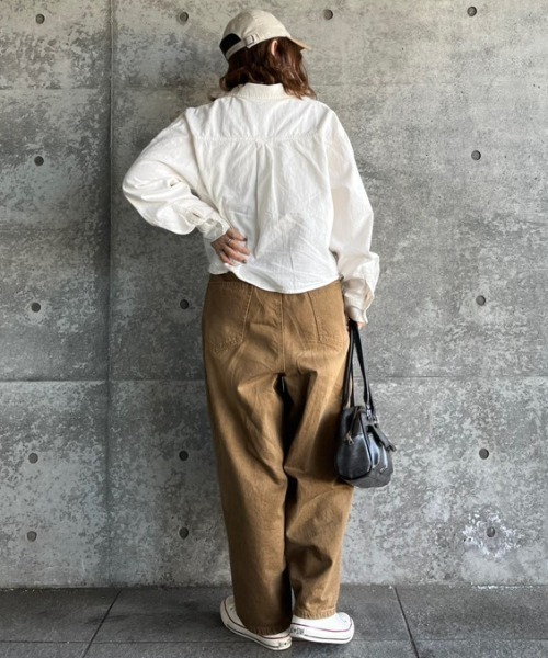 V12 EIGHT PANTS エイトパンツ メンズL グレー セール】カラーワイドバギーパンツ（デニムパンツ）｜8(eight