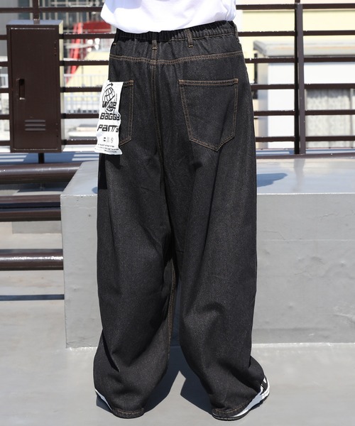 ８(eight)（エイト）の「カラーワイドバギーパンツ（デニムパンツ・メンズ・ブラック/パープル/グリーン/ブラウン・MEDIUM/LARGE）」の15枚目の写真