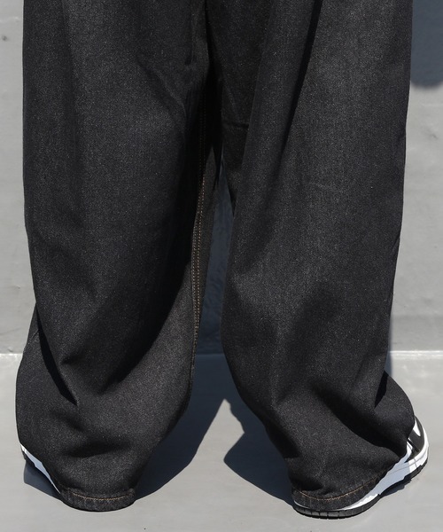 ８(eight)（エイト）の「カラーワイドバギーパンツ（デニムパンツ・メンズ・ブラック/パープル/グリーン/ブラウン・MEDIUM/LARGE）」の14枚目の写真