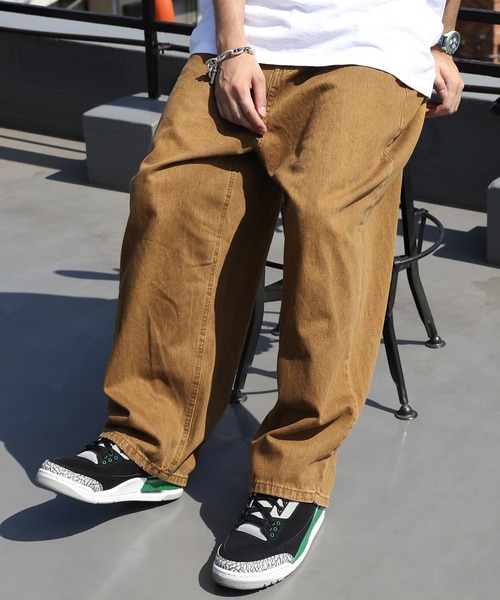 ８(eight)（エイト）の「カラーワイドバギーパンツ（デニムパンツ・メンズ・ブラック/パープル/グリーン/ブラウン・MEDIUM/LARGE）」の22枚目の写真