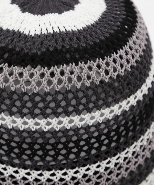 LEGENDA（レジェンダ）の「レジェンダ マルチ ボーダー サーモハット / LEGENDA Multi Border Thermo Hat（ハット・メンズ・ブルー/ブラック/グリーン・FREE）」の5枚目の写真