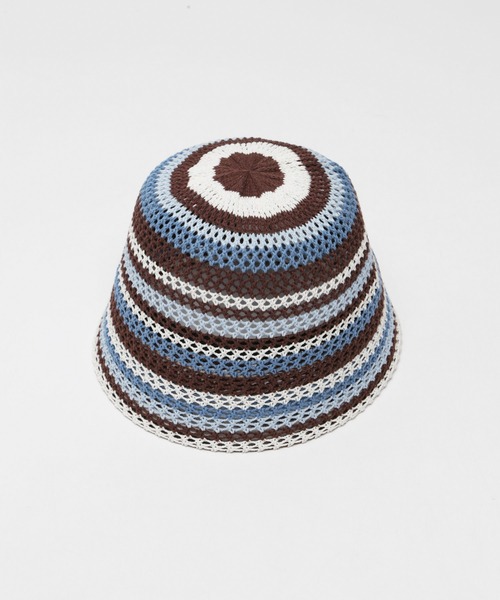 LEGENDA（レジェンダ）の「レジェンダ マルチ ボーダー サーモハット / LEGENDA Multi Border Thermo Hat（ハット・メンズ・ブルー/ブラック/グリーン・FREE）」の10枚目の写真