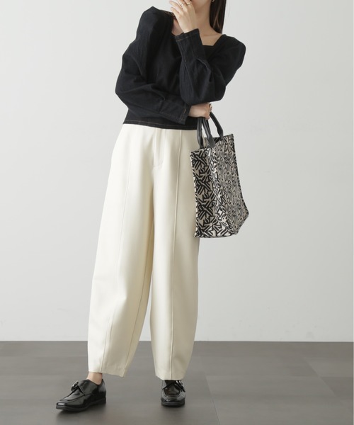 FREE'S MART（フリーズマート）の「◆スクエアネックボリュームスリーブ長袖ブラウス（シャツ/ブラウス・レディース・レッド系その他/カーキ/ホワイト系その他/ブラック系その他・FREE）」の9枚目の写真