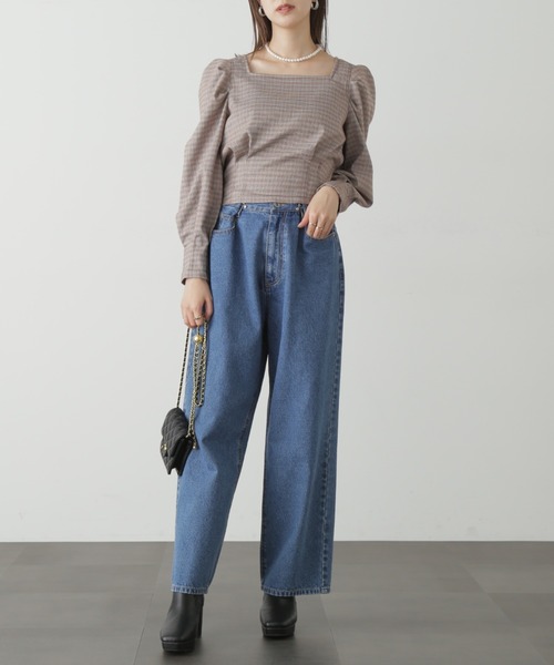 FREE'S MART（フリーズマート）の「◆スクエアネックボリュームスリーブ長袖ブラウス（シャツ/ブラウス・レディース・レッド系その他/カーキ/ホワイト系その他/ブラック系その他・FREE）」の16枚目の写真