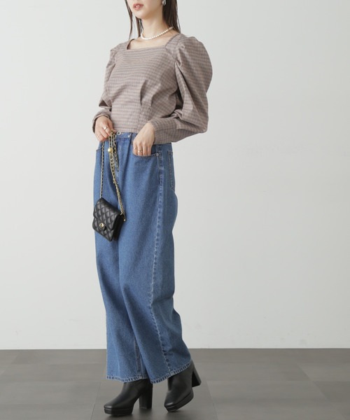 FREE'S MART（フリーズマート）の「◆スクエアネックボリュームスリーブ長袖ブラウス（シャツ/ブラウス・レディース・レッド系その他/カーキ/ホワイト系その他/ブラック系その他・FREE）」の17枚目の写真