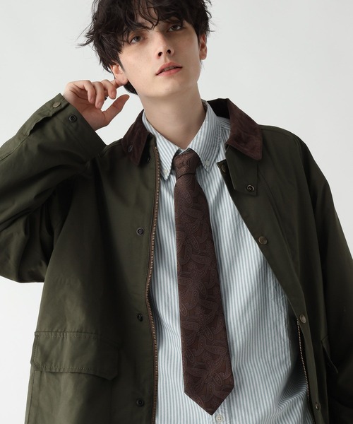 RAGEBLUE（レイジブルー）の「【MADE IN JAPAN】JAQUARD NECK TIE/ジャガード柄ネクタイ（ネクタイ・メンズ・ベージュ/ブルー/オリーブ/キャメル/グリーン/ダークブラウン/レッド系その他2/レッド系その他/ベージュ系その他2/ネイビー/ブラウン・FREE）」の9枚目の写真