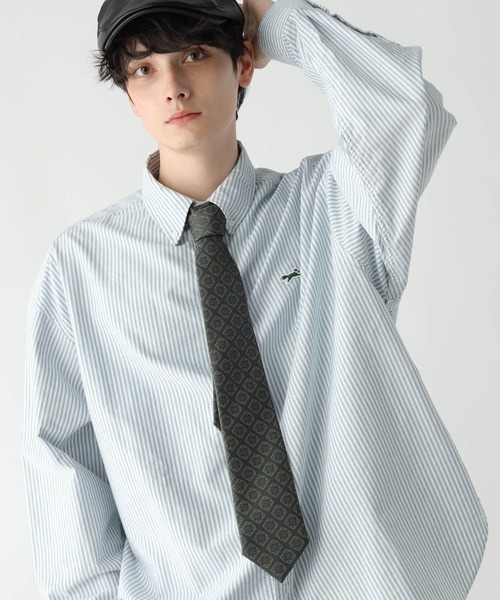 RAGEBLUE（レイジブルー）の「【MADE IN JAPAN】JAQUARD NECK TIE/ジャガード柄ネクタイ（ネクタイ・メンズ・ベージュ/ブルー/オリーブ/キャメル/グリーン/ダークブラウン/レッド系その他2/レッド系その他/ベージュ系その他2/ネイビー/ブラウン・FREE）」の7枚目の写真