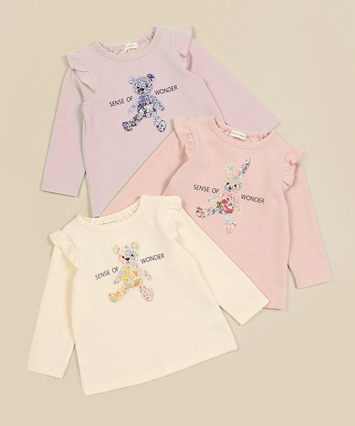 sense of wonder（センスオブワンダー）の「リバティうさくまプルオーバー（スウェット・キッズ・キナリ/ラベンダー/ピンク・110cm/80ｃｍ/100cm/90cm/120cm）」の5枚目の写真