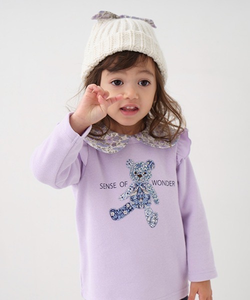 sense of wonder（センスオブワンダー）の「リバティうさくまプルオーバー（スウェット・キッズ・キナリ/ラベンダー/ピンク・110cm/80ｃｍ/100cm/90cm/120cm）」の17枚目の写真