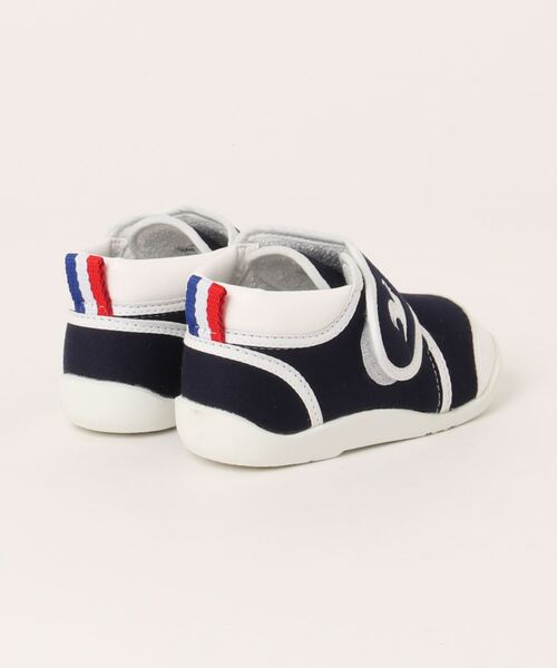 le coq sportif（ルコックスポルティフ）の「le coq sportif ルコックスポルティフ LCS ARLES【日本製】ファーストシューズ ベビーシューズ(LCSアルル)（スニーカー・キッズ・ネイビー/レッド・13.5cm/15.0cm/14.5cm/14.0cm/13.0cm/12.0cm/12.5cm）」の3枚目の写真