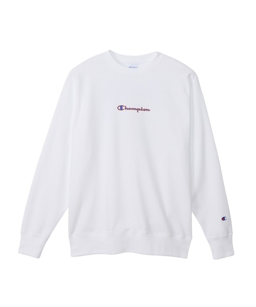 Champion(チャンピオン)の「【Champion/チャンピオン】メンズ ベーシック クルーネックスウェットシャツ(スウェット・メンズ・ネイビー/グレー/ダークブルー/ホワイト/ブラック・X-LARGE/LARGE/MEDIUM/SMALL)」の2枚目の写真